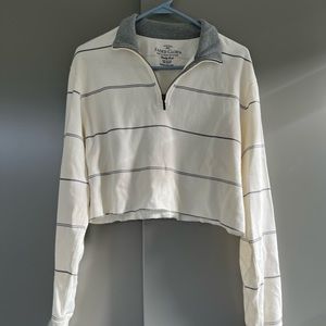 cropped quarter zip